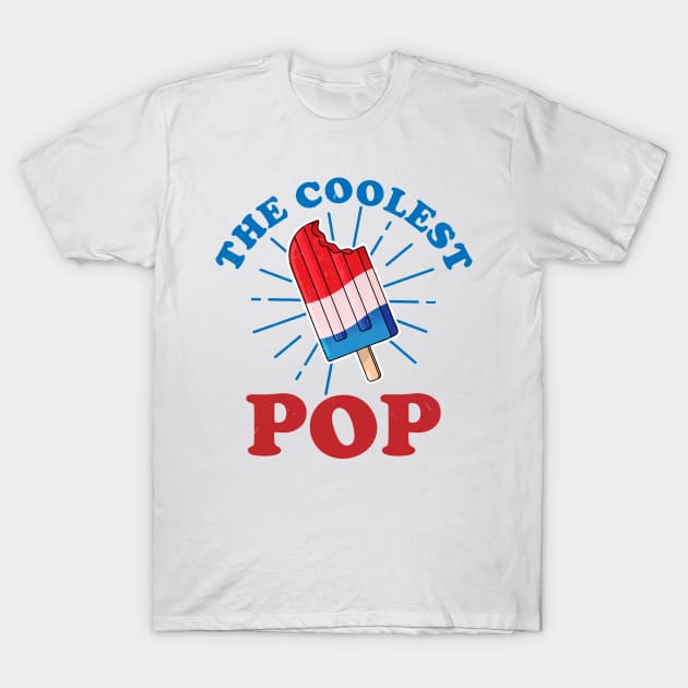 The Coolest Pop Ever Funny Frozen Ice Pop Fathers Day T-Shirt by OrangeMonkeyArt